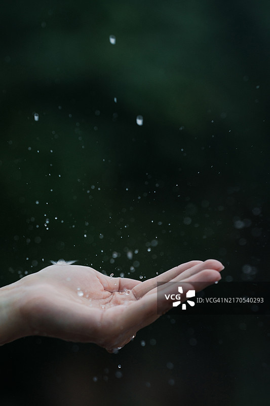 阴雨天气和雨滴图片素材