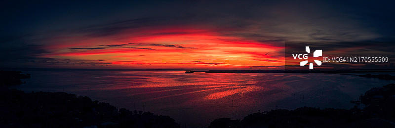 安娜玛丽亚岛的日落图片素材