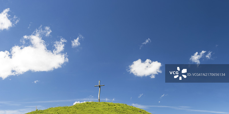 德国巴伐利亚州欣特施泰纳山谷十字架图片素材