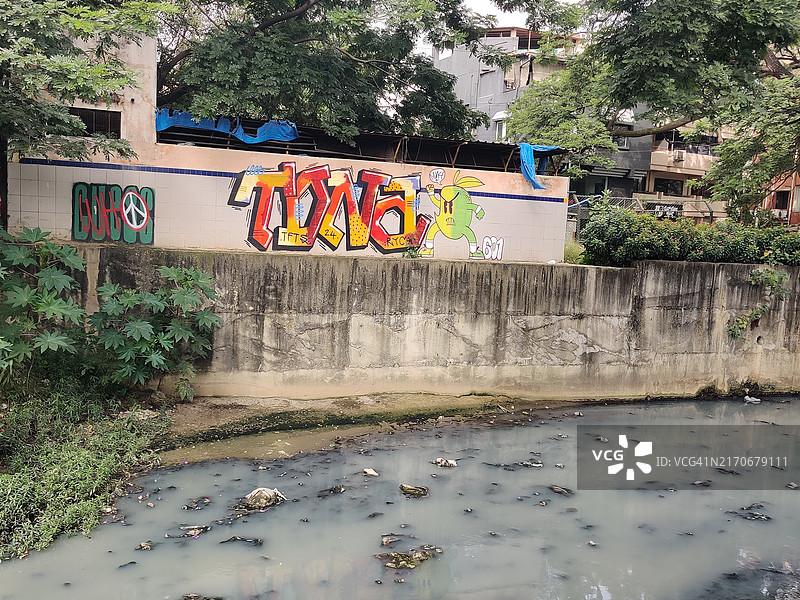 印度硅谷班加罗尔的城市湖泊图片素材