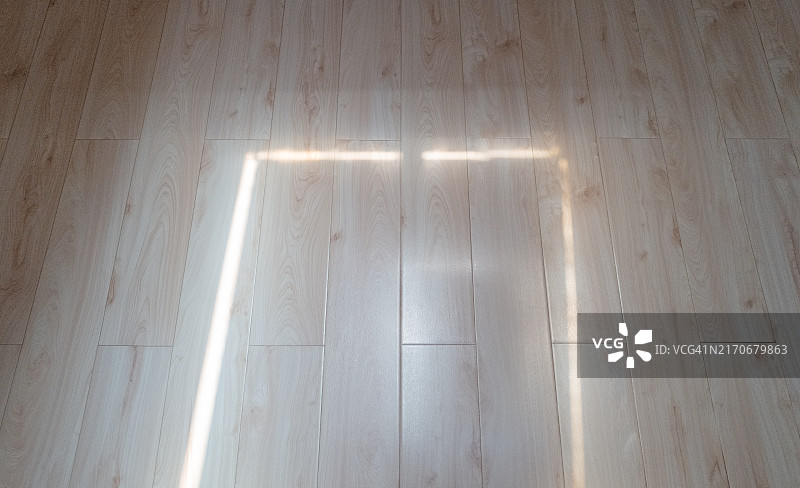 阳光照射在木地板上的光线效果图片素材