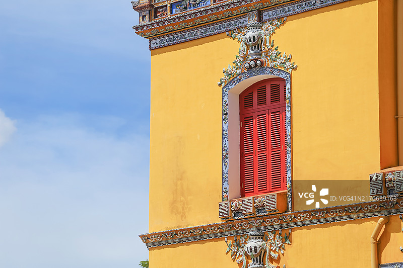 越南顺化皇城建忠宫特写图片素材