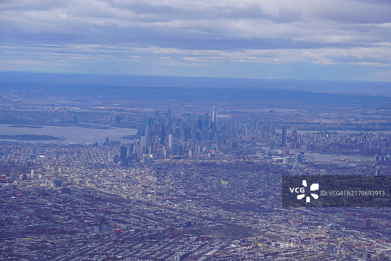 美国纽约曼哈顿城市天际线图片素材