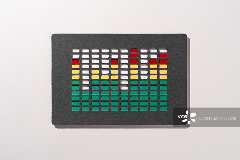 音乐音频均衡器纸艺图片素材