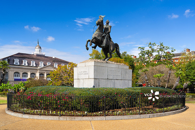 路易斯安那州新奥尔良的杰克逊广场图片素材