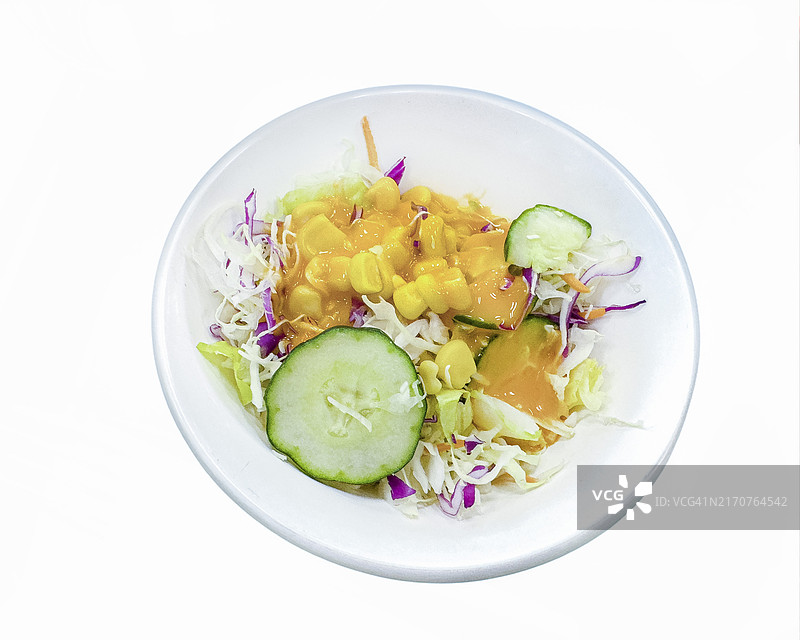 玉米黄瓜蔬菜沙拉图片素材