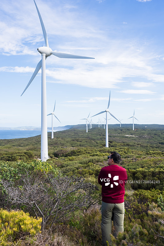 风力涡轮机图片素材