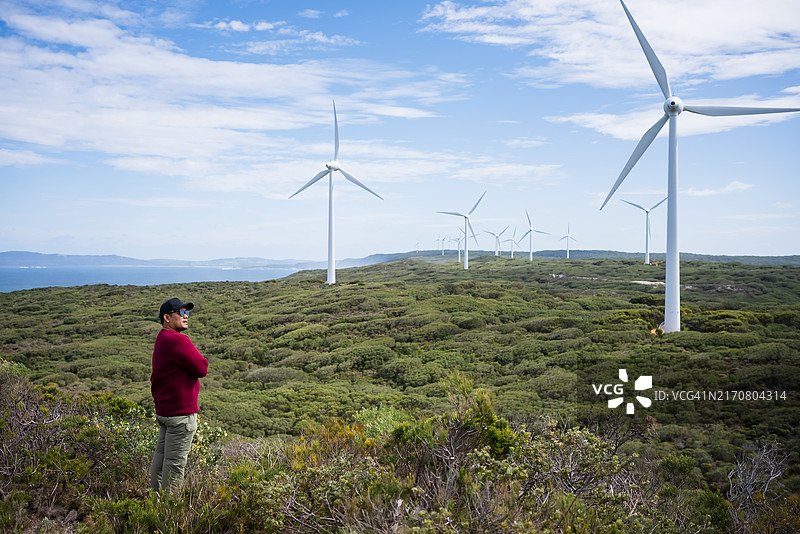 风力涡轮机图片素材