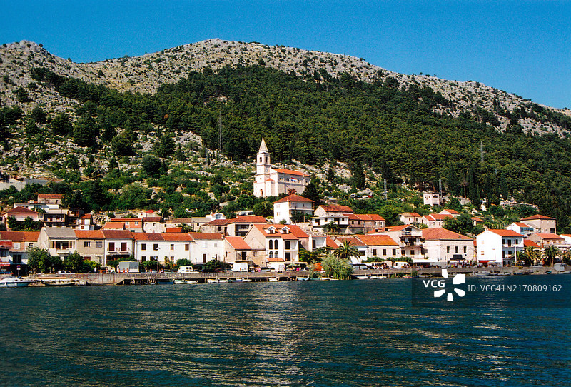 克罗地亚内雷特瓦河畔科明村风光图片素材