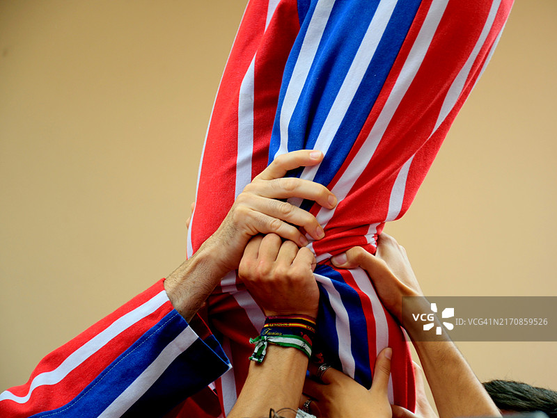 团结就是力量。图片素材