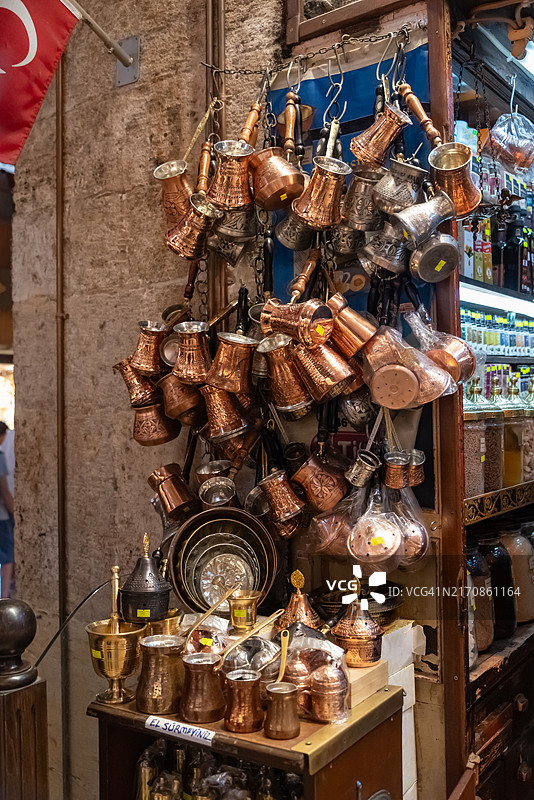 伊斯坦布尔香料市场纪念品图片素材