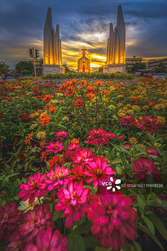 泰国曼谷民主纪念碑图片素材