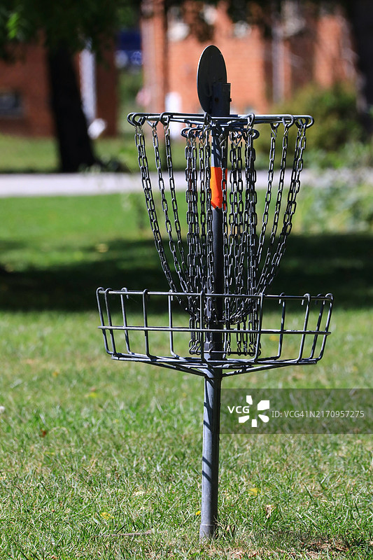 飞盘高尔夫球目标图片素材