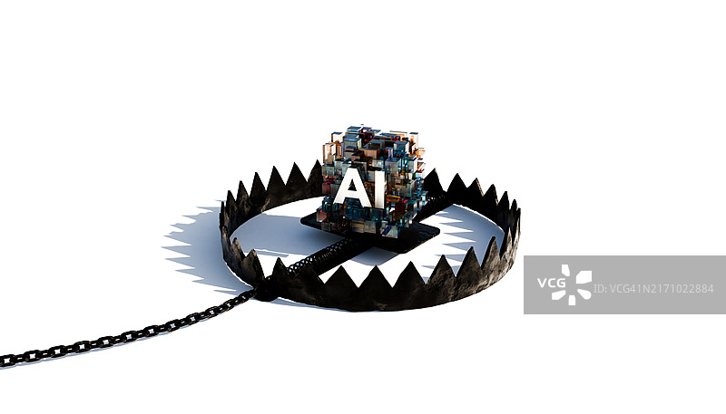 带有AI符号的捕熊陷阱图片素材