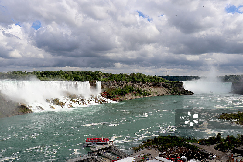 尼亚加拉瀑布全景图片素材