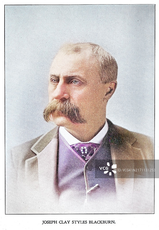 约瑟夫·克莱·斯蒂尔斯·布莱克本肖像，肯塔基州民主党代表和参议员图片素材