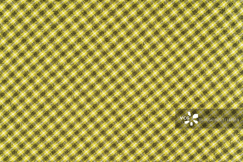 黄色苏格兰格子花纹纺织品背景图片素材