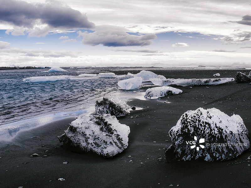 冰岛杰古沙龙冰河湖图片素材