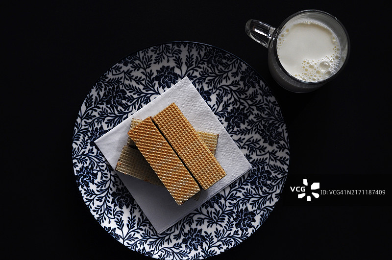 饼干和牛奶图片素材