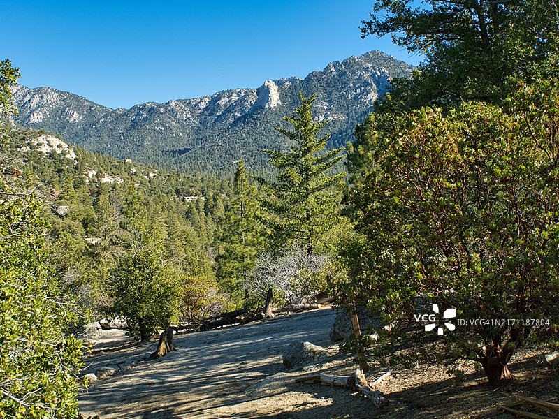 美国加利福尼亚州伊迪尔野生动物园壮丽山景图片素材