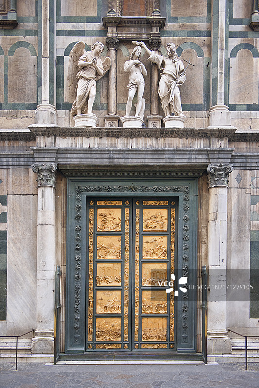 佛罗伦萨洗礼堂金门细节图片素材