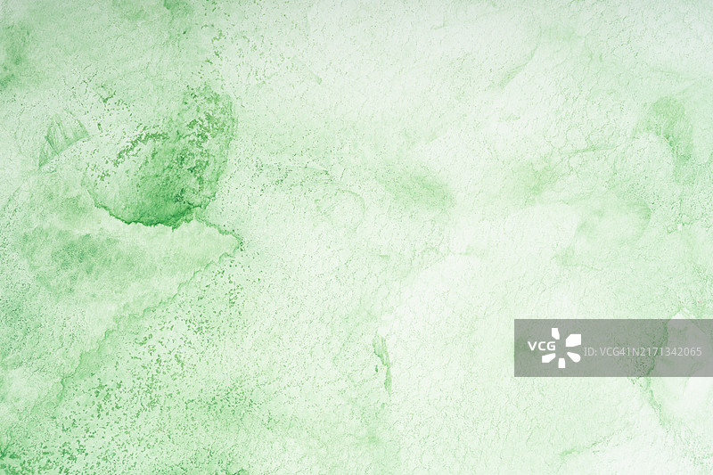 绿色水彩冷压纸特写图片素材