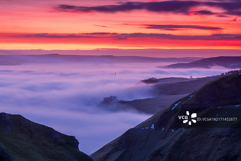 峰区红色黎明图片素材