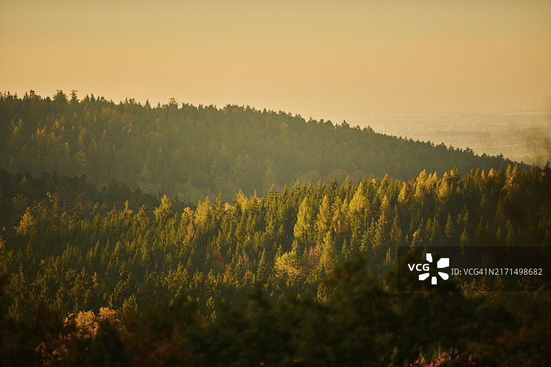 德国巴伐利亚森林秋季景色，威森特附近图片素材