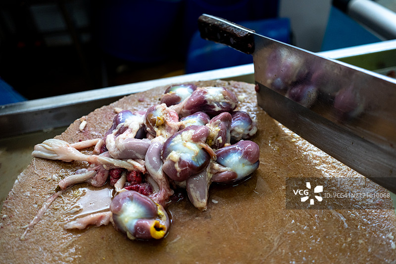 鸡肝特写图片素材