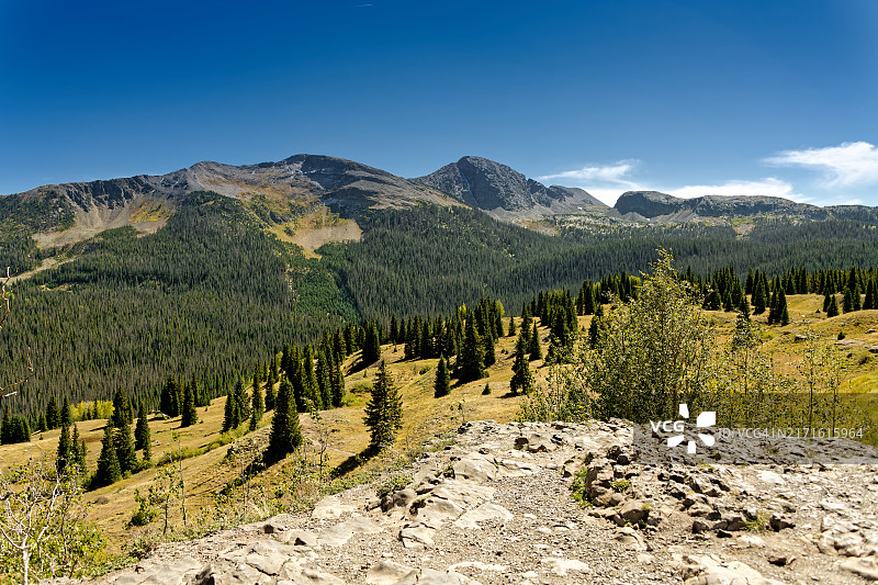 莫拉斯观景点圣胡安山脉的脊和峰图片素材
