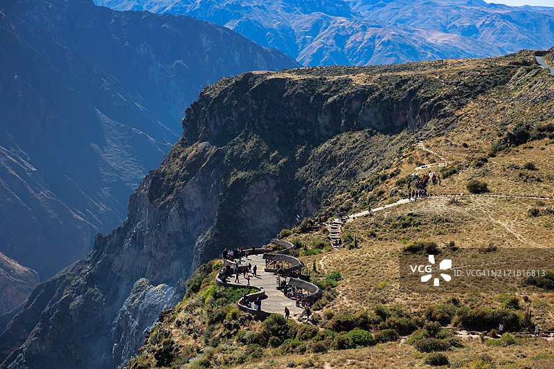 秘鲁阿雷基帕，康多尔观景台景观图片素材