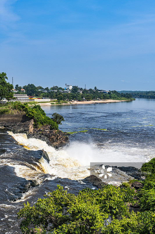 刚果民主共和国基桑加尼措波河上的急流图片素材