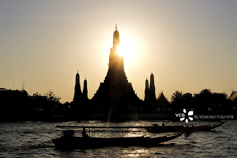 曼谷著名地标郑王庙图片素材