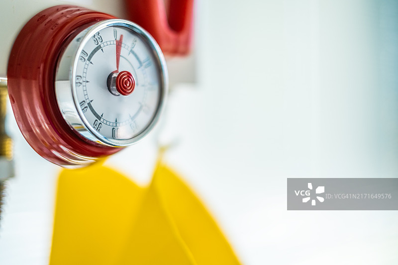 红色厨房定时器图片素材