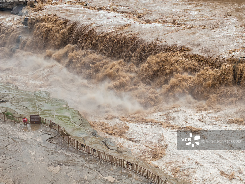黄河壶口瀑布航拍图片素材