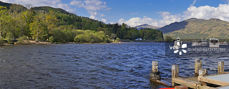 2011年5月2日，苏格兰洛蒙德湖西北岸风光图片素材