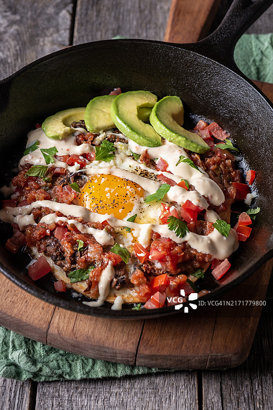 墨西哥农场风味鸡蛋图片素材