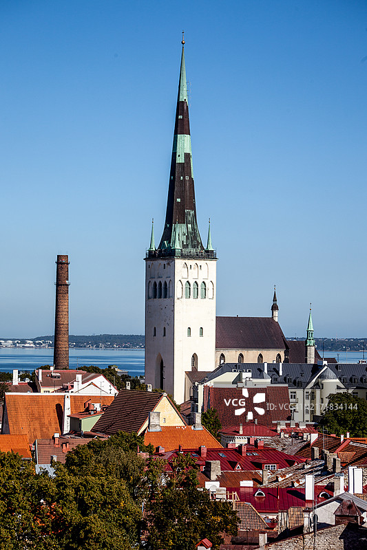 塔林圣奥拉夫教堂图片素材