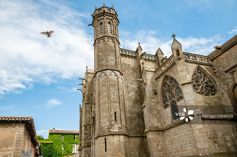 法国奥德卡尔卡松圣纳泽尔大教堂图片素材