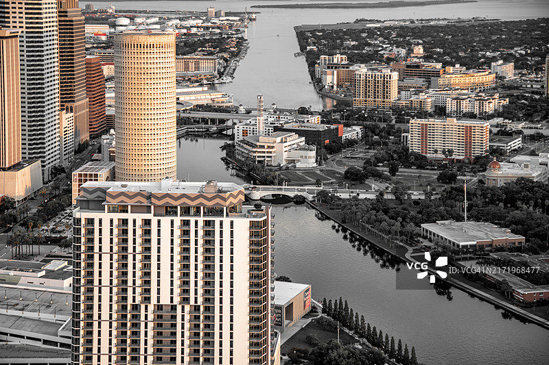 坦帕市中心河滨区图片素材