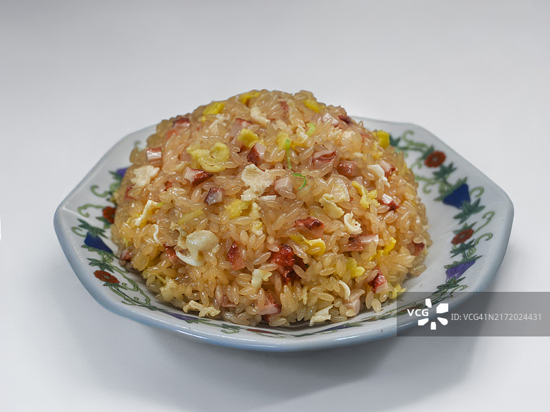 中式炒饭（炒饭）食物模型装饰盘图片素材