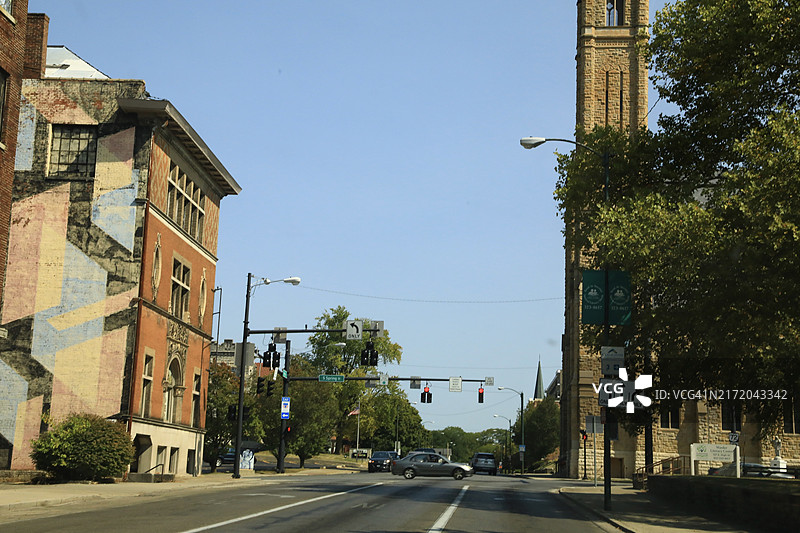 斯普林菲尔德的美国小镇图片素材