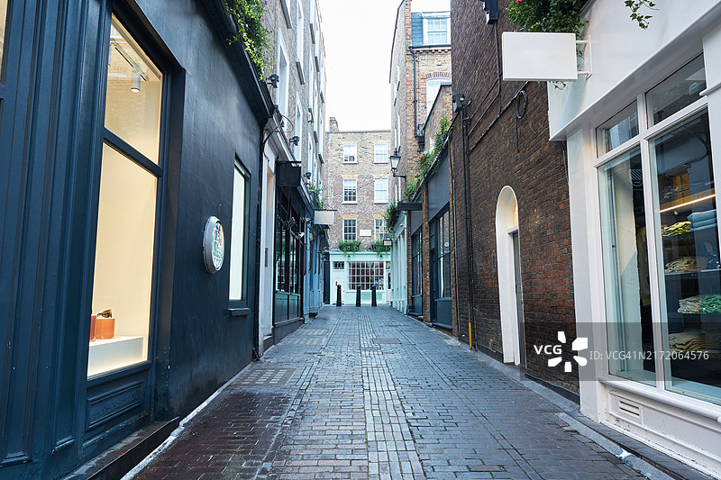 伦敦西区传统购物街图片素材