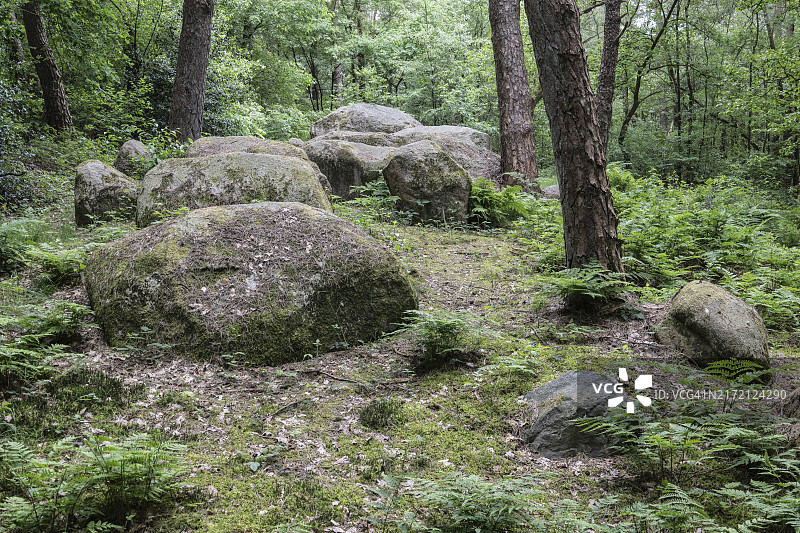 德国下萨克森州埃姆斯兰新石器时代巨石墓图片素材