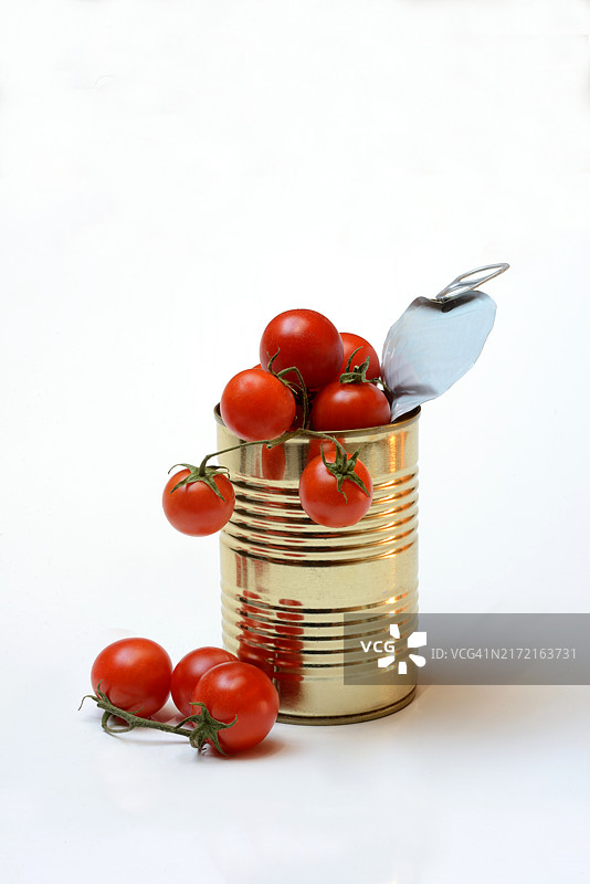 罐装番茄，樱桃番茄图片素材