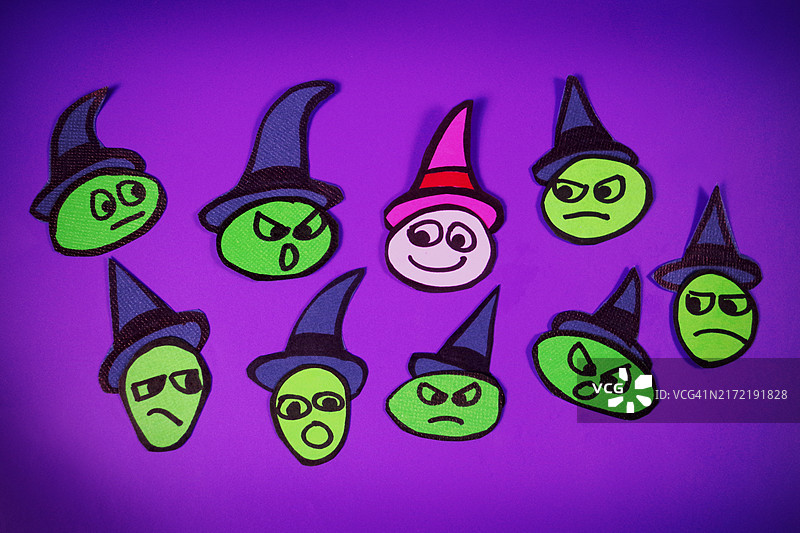 表情符号女巫图片素材