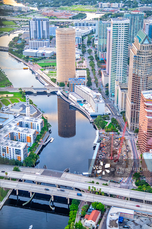 坦帕市中心河滨区图片素材