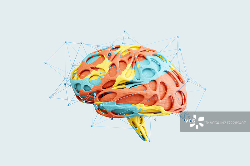 AI大脑有机形态人工智能技术图片素材