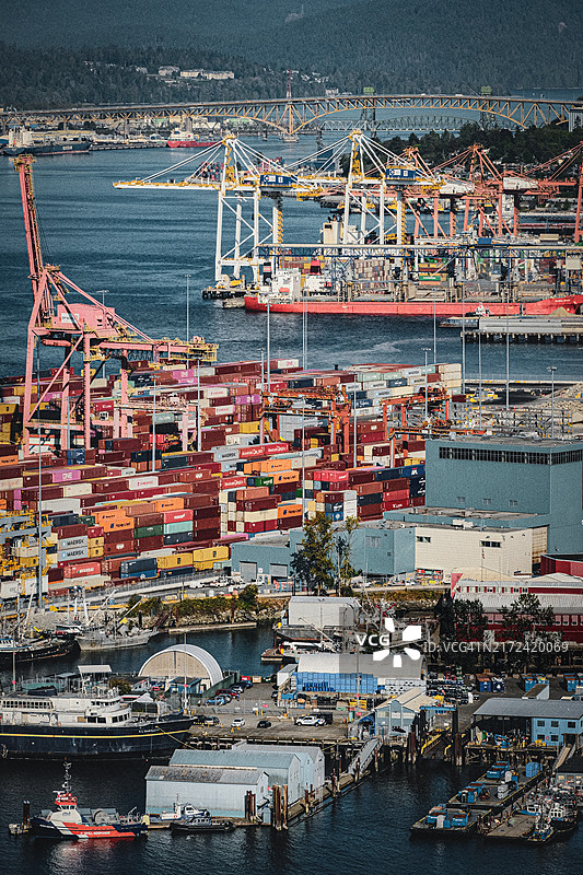 商业码头航拍图图片素材