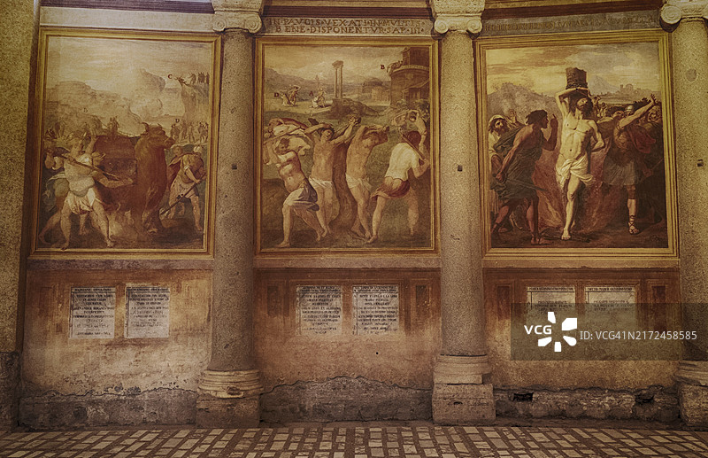 意大利罗马圣斯德望圆形小教堂图片素材